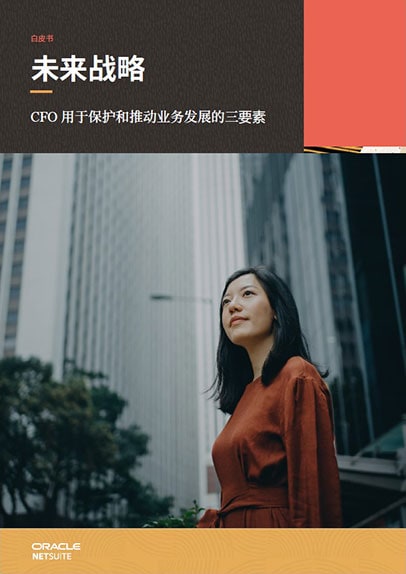 未来战略－CFO 用于保护和推动业务发展的三要素