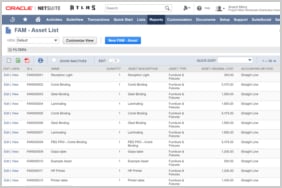 NetSuite 云财务和云会计软件 - 固定资产管理